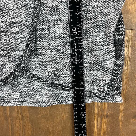 Calvin Klein Womens Sweater Gray Faux Wrap Cowl Neck Performance Athletic XS - Picture 7 of 13